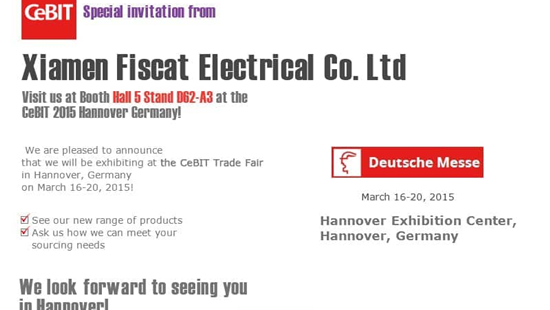 Fiscat będzie wystawiał się na targach CeBIT w Hanowerze w Niemczech w marcu 16-20, 2015